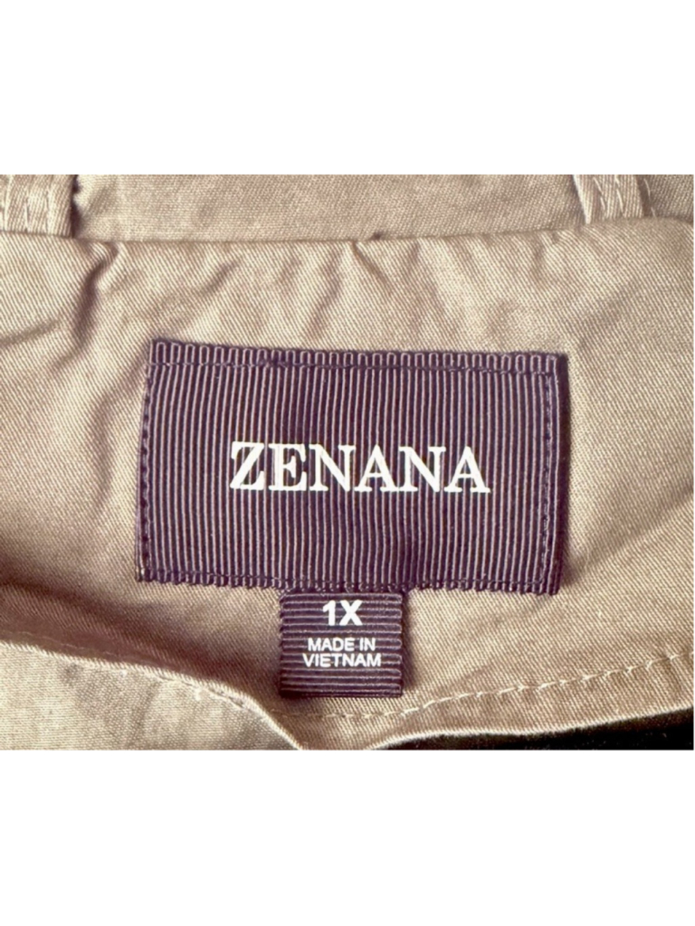 Zenana 1X Olive Green Utility Vest Hooded Cargo Drawstring Cotton Plus Size - Picture 5 of 6